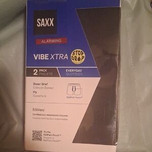 Saxx Vibe Xtra Boxer Brief 2-Pack in Black